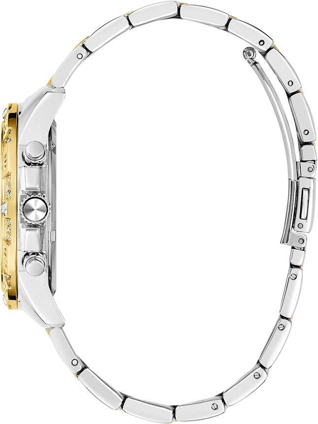 Montre Femme Guess Majesty GW0771L3 Acier Bicolore et Cristaux vue 3