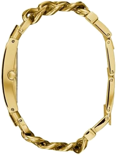 Montre Guess U1117L5 Heavy Metal - Cadran noir, bracelet chaîne or - Pour femme vue 3