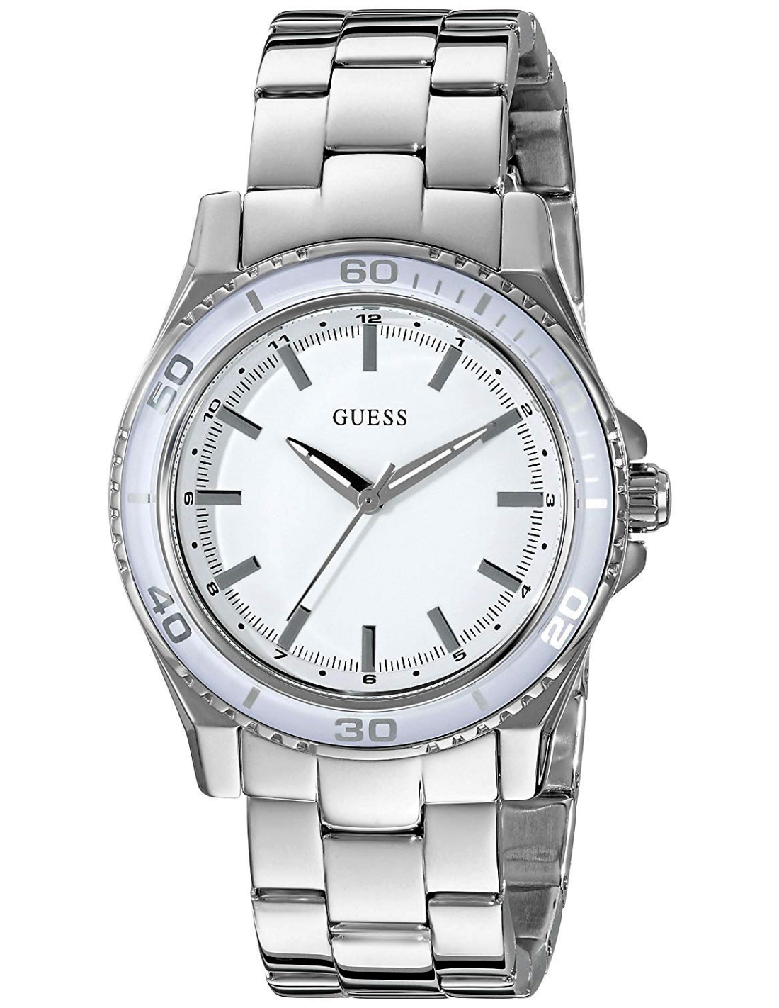 Montre Guess Femme W0557L1 en Acier Argenté à Bracelet Maillons