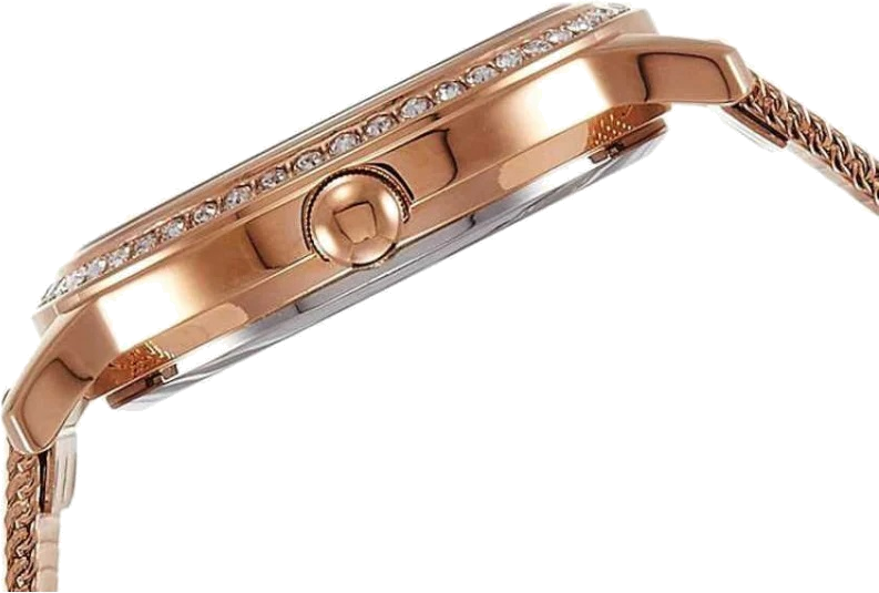 Montre Femme Guess Chelsea W0647L2 bracelet or rose en acier vue 2