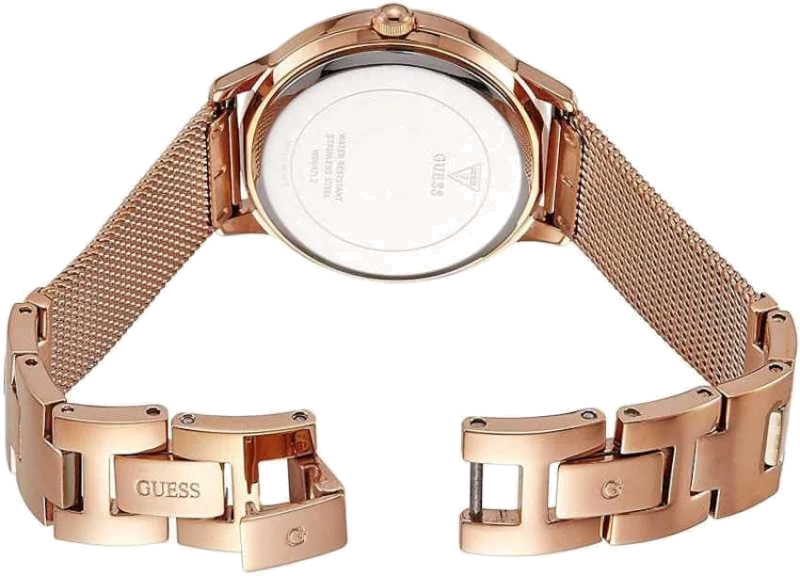 Montre Femme Guess Chelsea W0647L2 bracelet or rose en acier vue 3