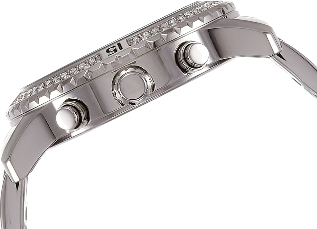 Montre Femme Guess W0774L1 en Acier Argent, Cadran Bicolore Bleu et Rose vue 2