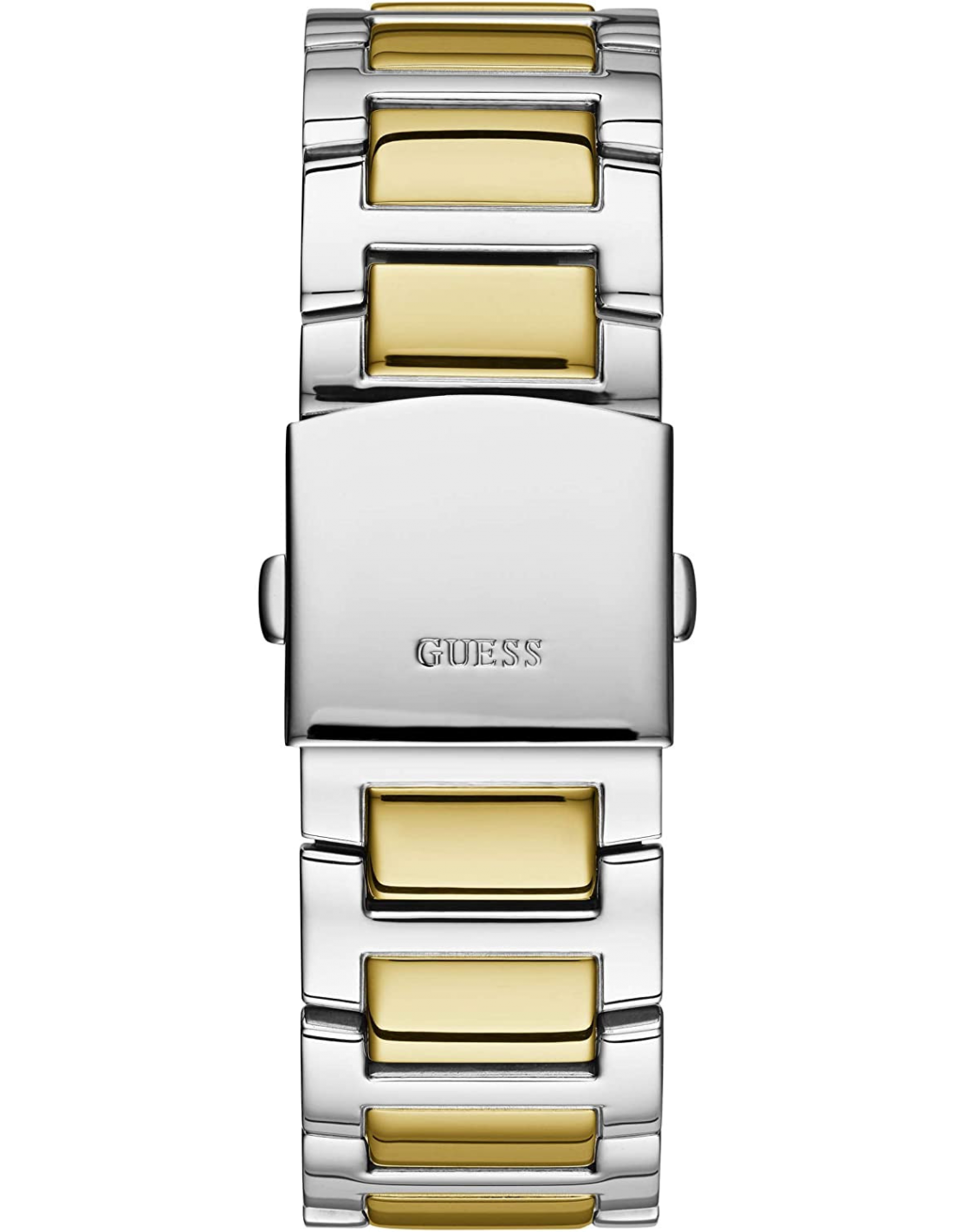 Montre Homme Guess Frontier W0799G4 - Boîtier et bracelet acier argenté et doré vue 3