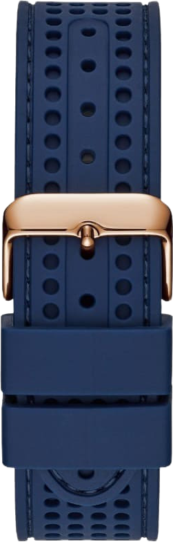 Montre Homme Guess Fleet Sport W0971G3 - Cadran bleu, boîtier or rose, bracelet silicone bleu vue 3