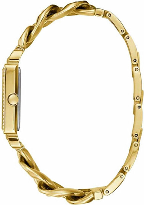 Montre Femme Guess Vanity W1030L2 - Boîtier Carré Acier Doré avec Cristaux vue 2