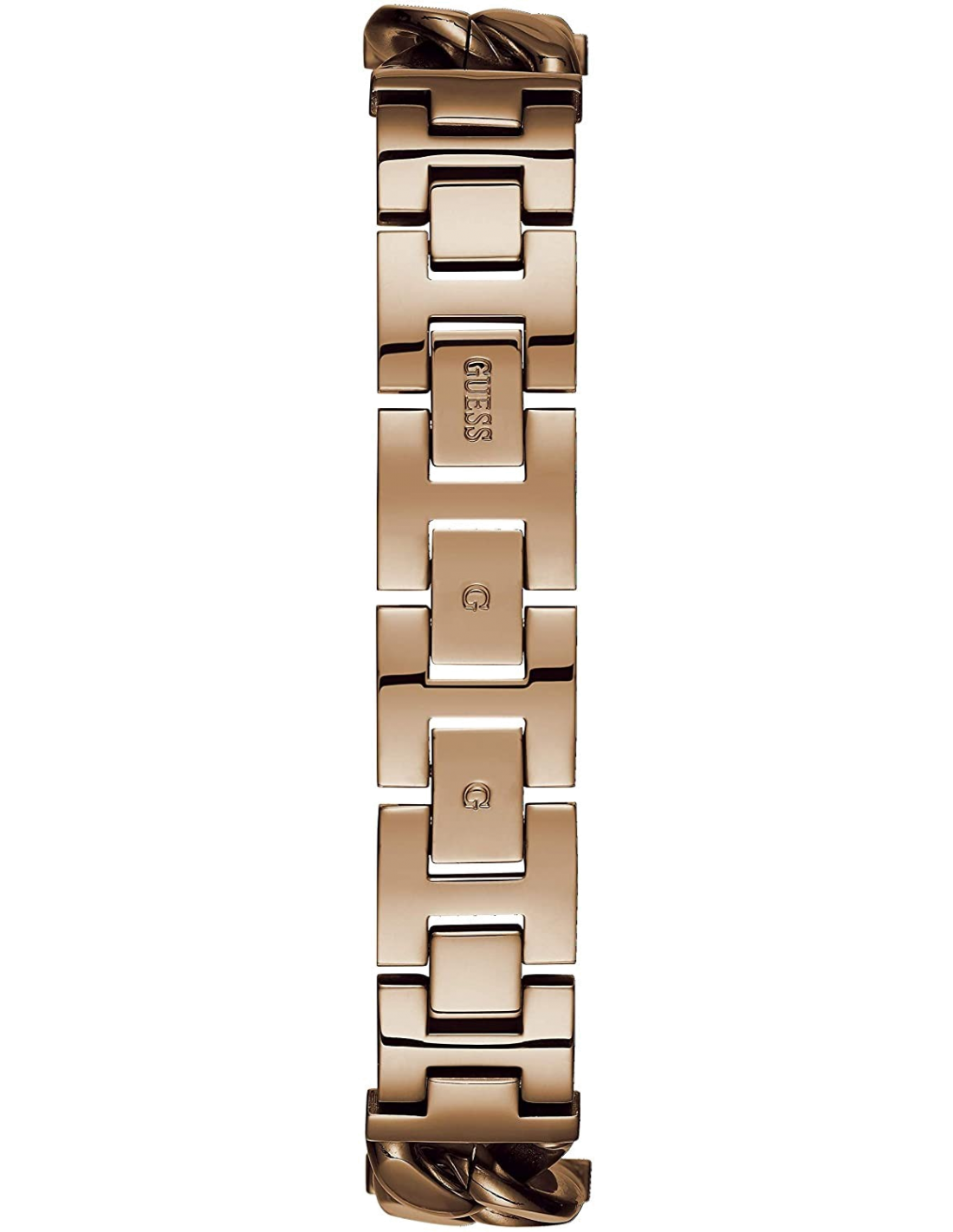 Montre Guess Vanity Diamonds W1030L4 - Cadran Carré Argent Cristaux - Bracelet Or Rose Acier vue 3