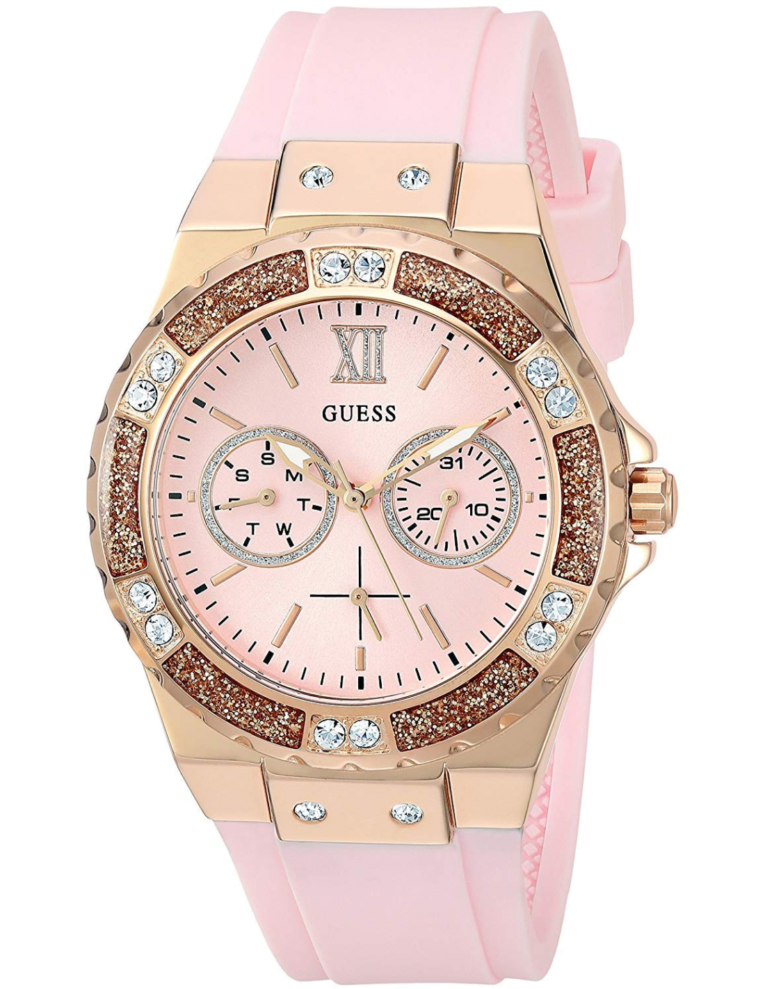 Montre Guess W1053L3 Bracelet Silicone Rose