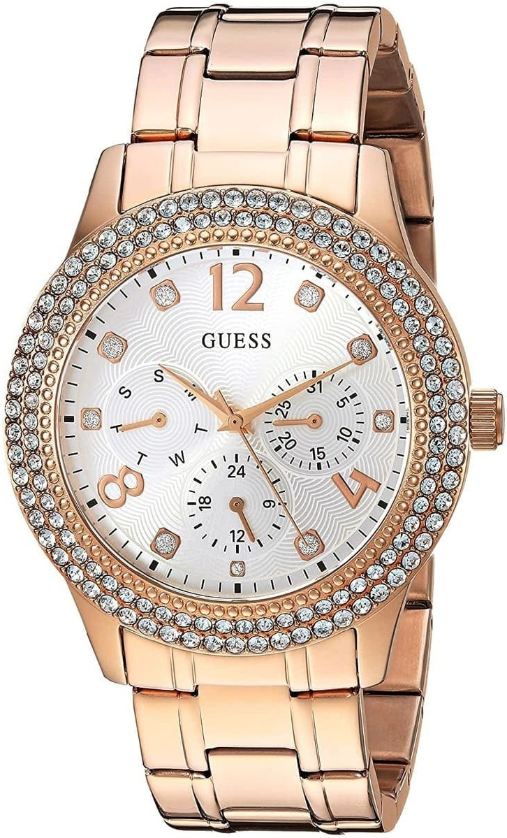 Montre Guess W1097L3 pour Femme en Acier Doré Rose vue 2