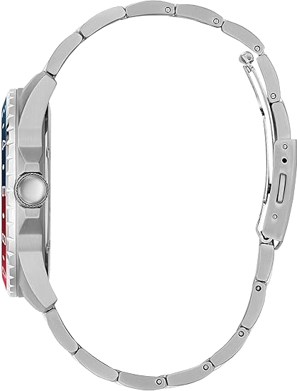 Montre Guess Odyssey W1107G2 pour Homme - Cadran bleu multifonction, bracelet acier argent vue 2