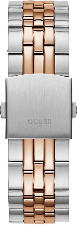 Montre Homme Guess Odyssey W1107G3 cadrdan bleu avec braclet bicolor or rose et argent vue 4