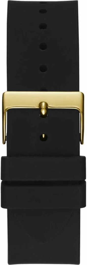 Montre Homme Guess Frontier W1132G1 - Boîtier Doré Strass, Cadran 48mm, Bracelet Silicone Noir vue 3