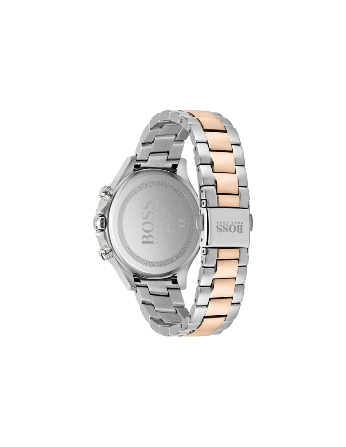 Montre Hugo Boss 1502564 en Acier Inoxydable Bi-ton Argent et Rose avec Cristaux Swarovski vue 2