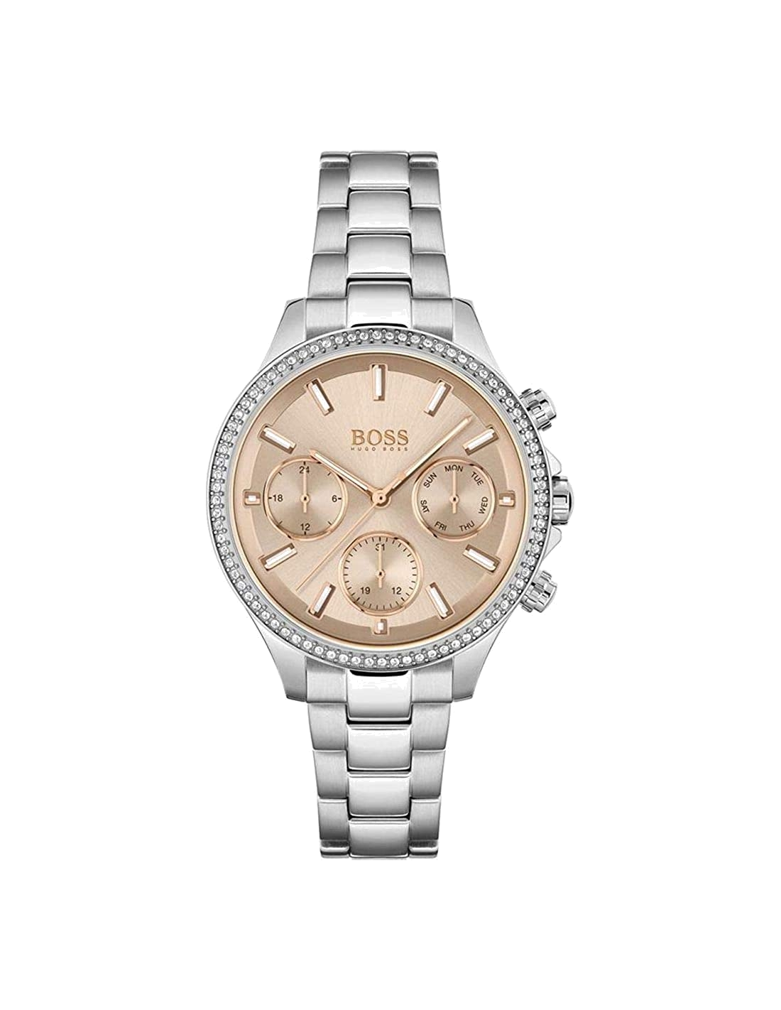 Montre Femme Hugo Boss Hera 1502565 en Acier, Cadran Rose Corail