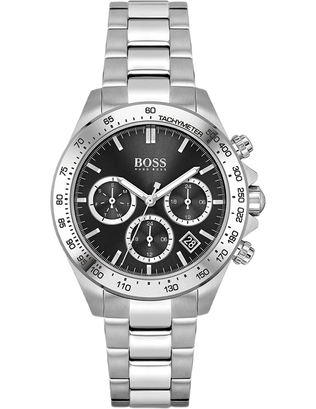 Montre Hugo Boss 1502614 Sport Lux Chronographe Acier Poli Cadran Noir pour Femme