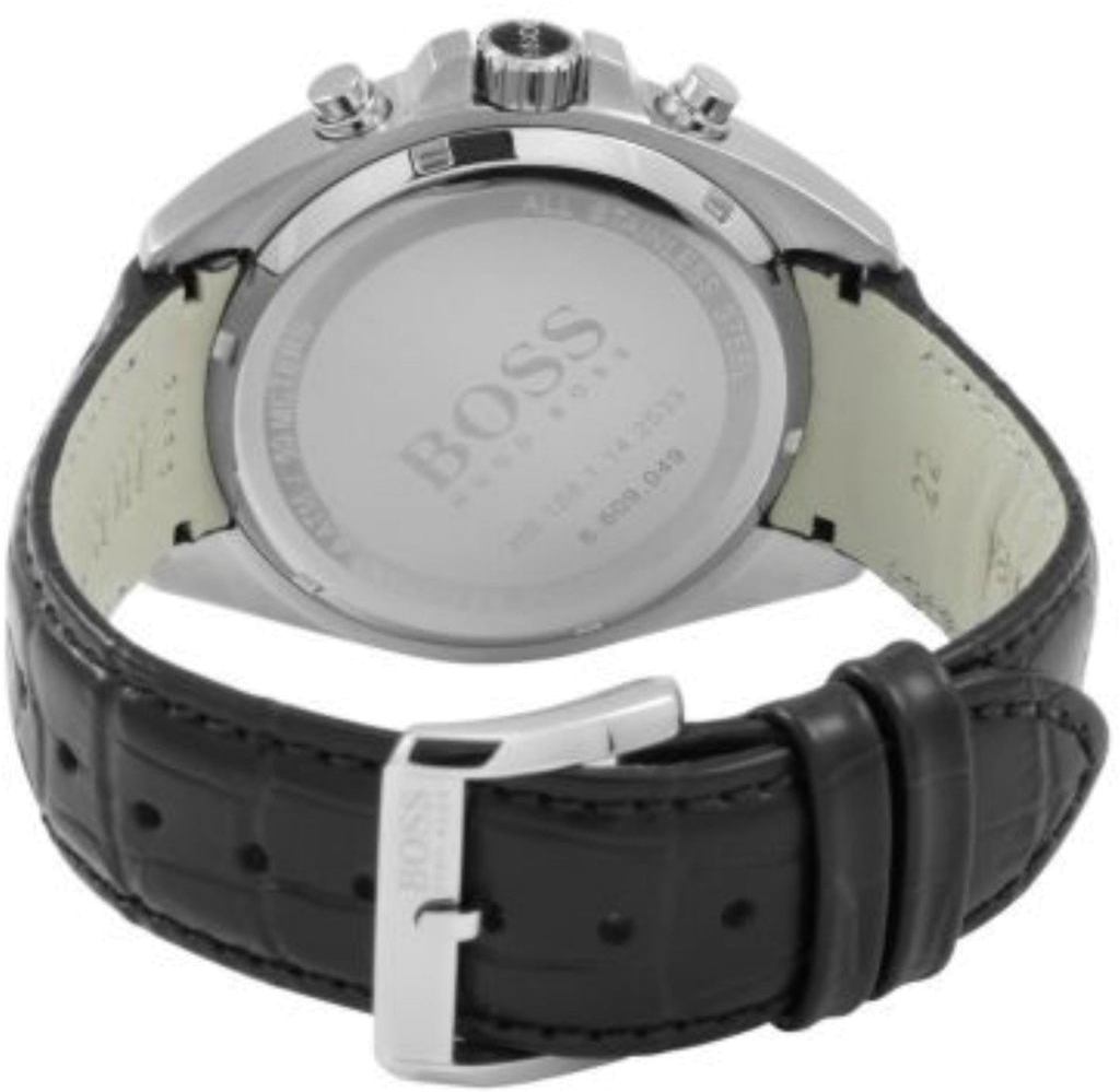 Montre Homme Hugo Boss 1512879 Chrono Driver - Boîtier Acier, Cadran et Bracelet Cuir Noir vue 2