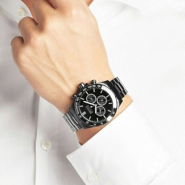 Montre Homme Hugo Boss Ikon 1512961 Acier Noir 44mm vue 3