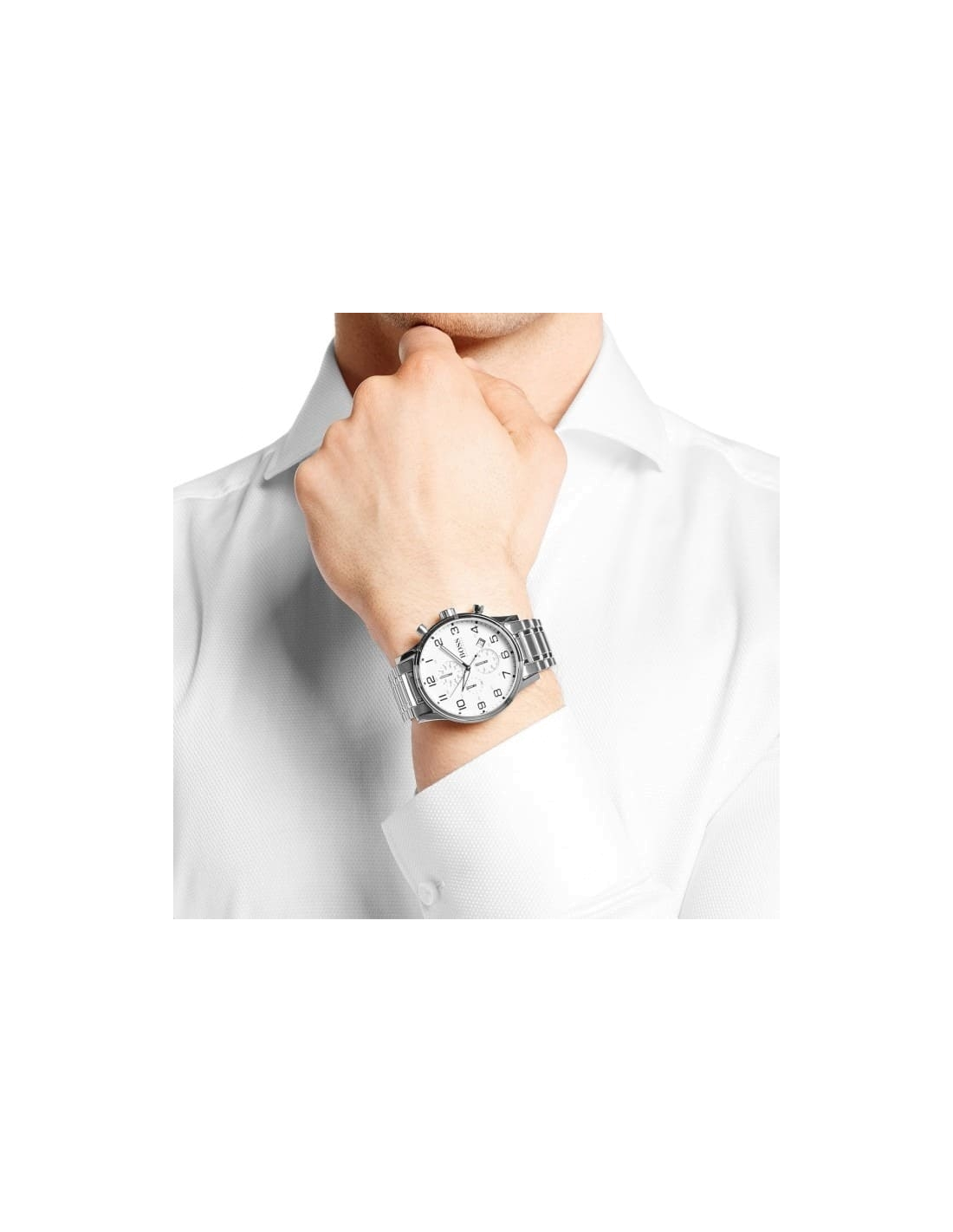 Montre Homme Hugo Boss Sport 1513182 Cadran Blanc Acier Inoxydable vue 2