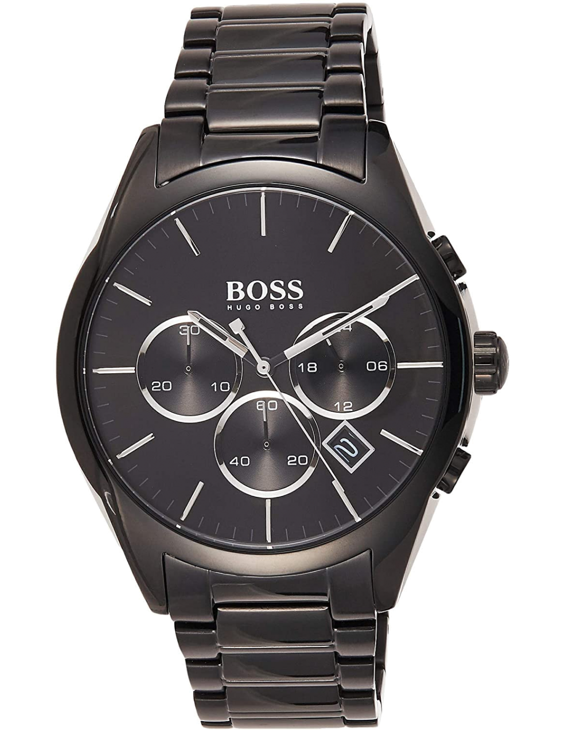 Montre Homme Hugo Boss 1513365 Chronographe Acier Noir Onyx