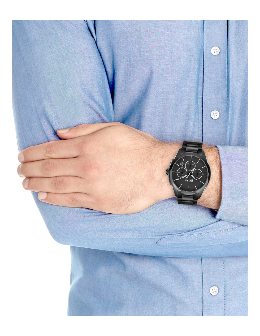 Montre Homme Hugo Boss 1513365 Chronographe Acier Noir Onyx vue 4