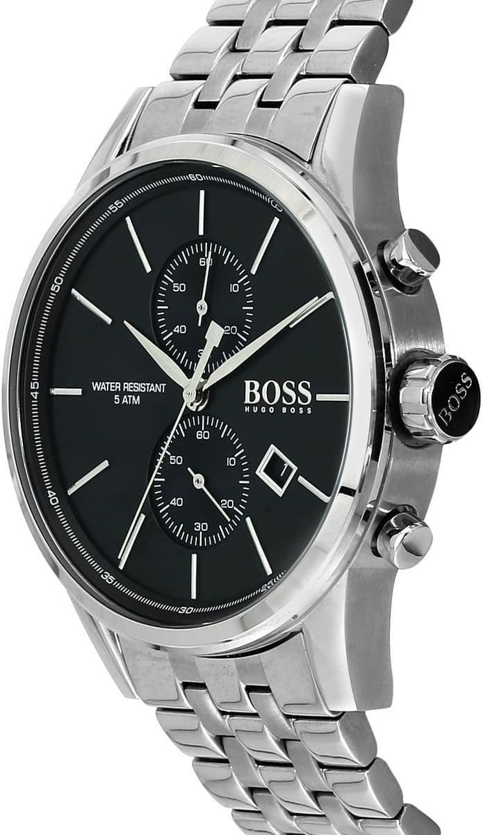 Montre Homme Hugo Boss Jet 1513383, Boîtier Acier Argenté et Cadran Noir vue 3
