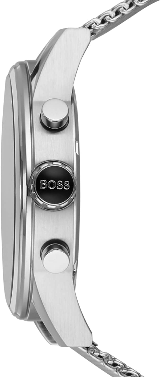 Montre Hugo Boss Homme 1513440 Chronographe Cadran Anthracite Bracelet Maille Milanaise vue 2