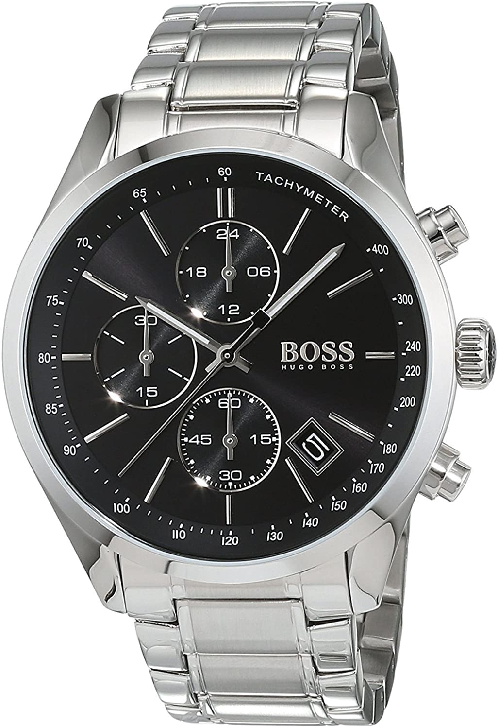 Montre Homme Hugo Boss 1513477 Chronographe Sport Cadran Noir Acier