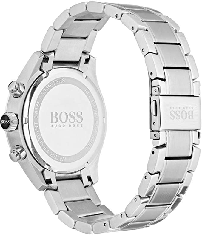 Montre Homme Hugo Boss 1513477 Chronographe Sport Cadran Noir Acier vue 2