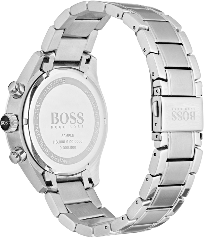 Montre Homme Hugo Boss 1513478 Chronomètre Cadran Bleu Acier vue 2