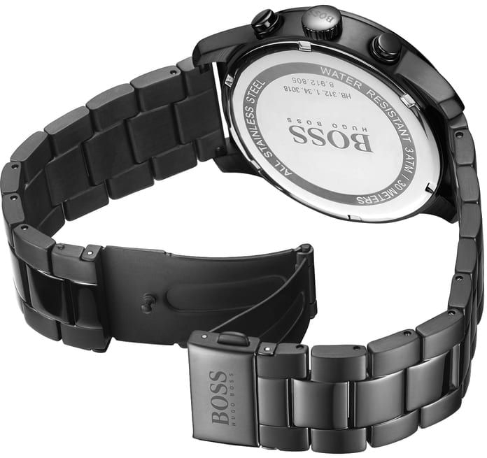 Montre Homme Hugo Boss 1513528 Chronographe Acier Noir vue 4