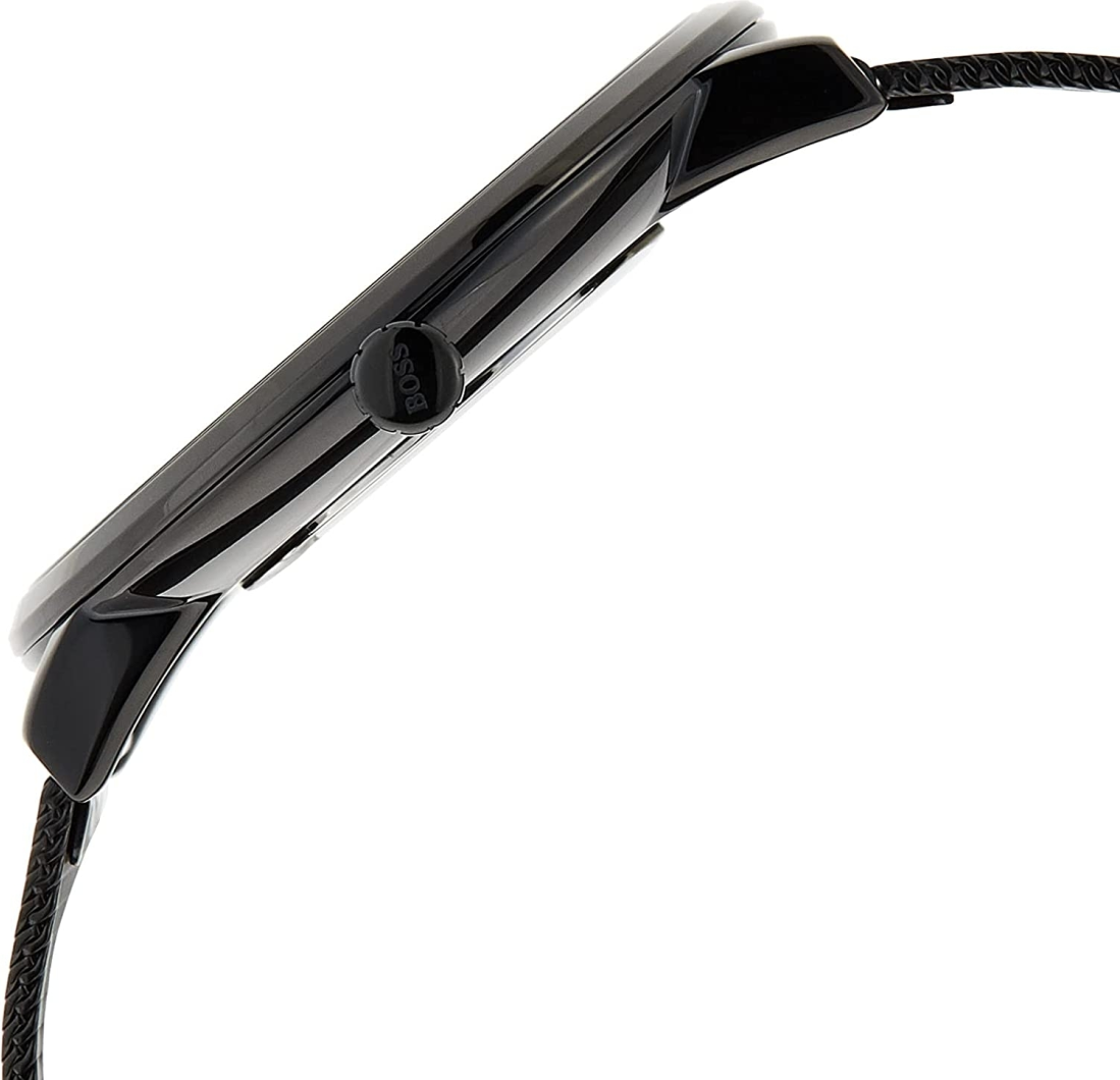 Montre Homme Hugo Boss Horizon 1513542 Extra-Plate Noire Maille Milanaise vue 2