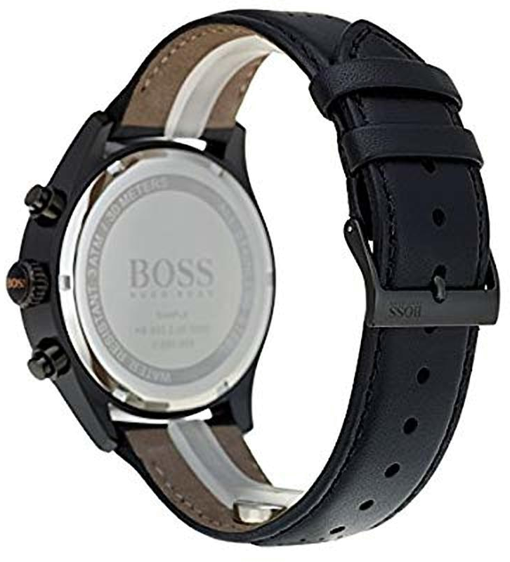 Montre Homme Hugo Boss 1513550 Chronographe Cadran Marron Boîtier Noir vue 2