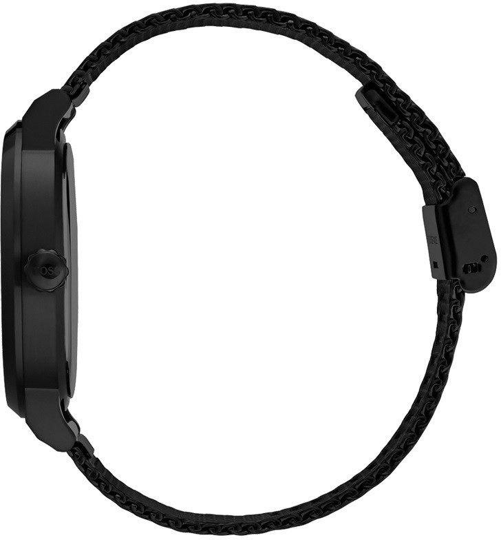 Montre Homme Hugo Boss 1513636 Boîtier Noir Bracelet Maille Milanaise Acier vue 3