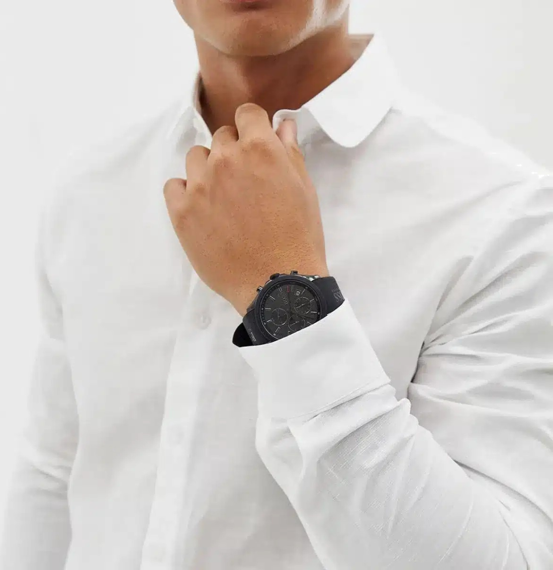 Montre Homme Hugo Boss 1513720 Velocity Chronographe Noir Acier & Silicone vue 3