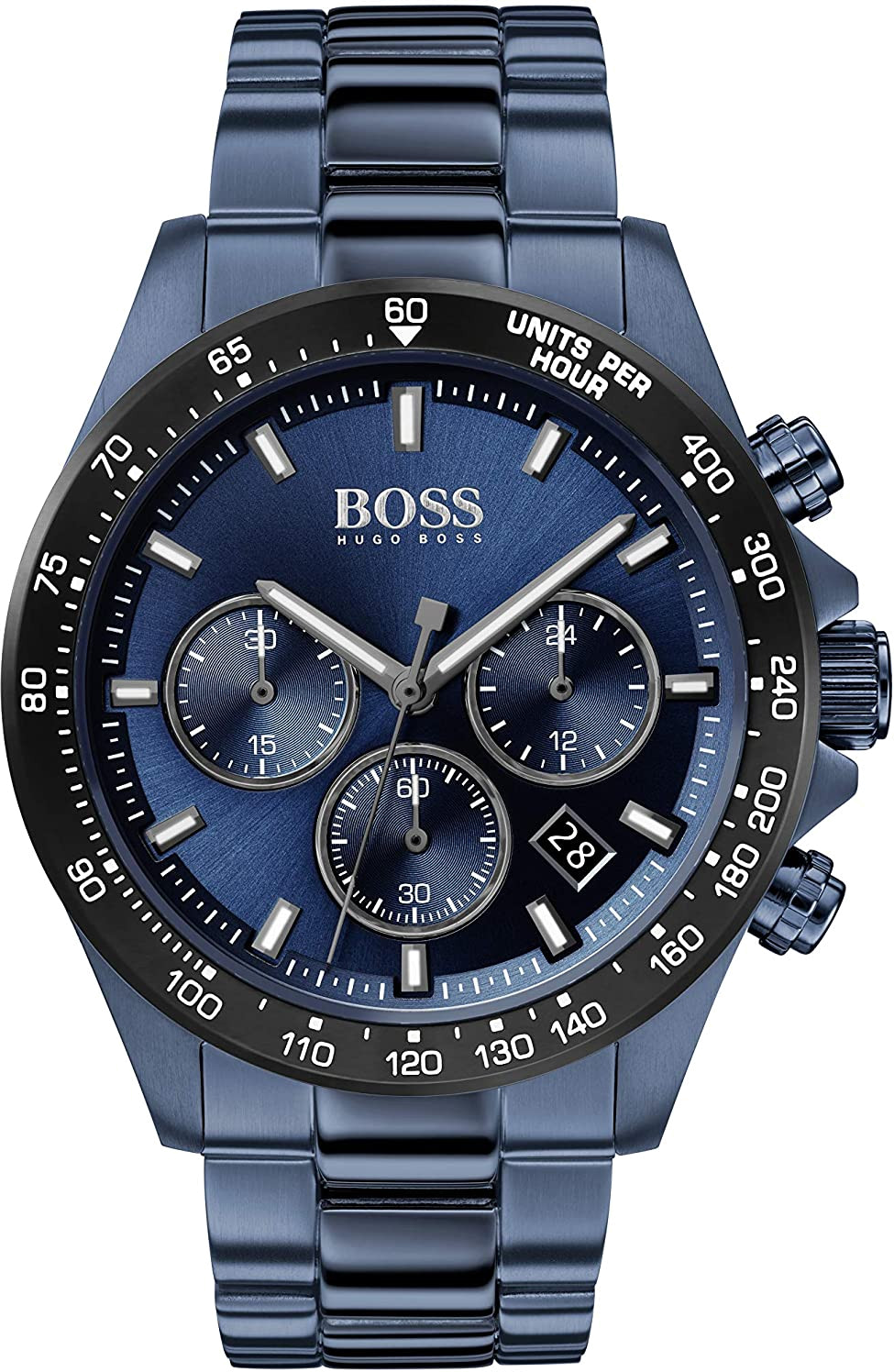 Montre Homme Hugo Boss 1513758 Chronographe Acier Cadran Bleu Nuit
