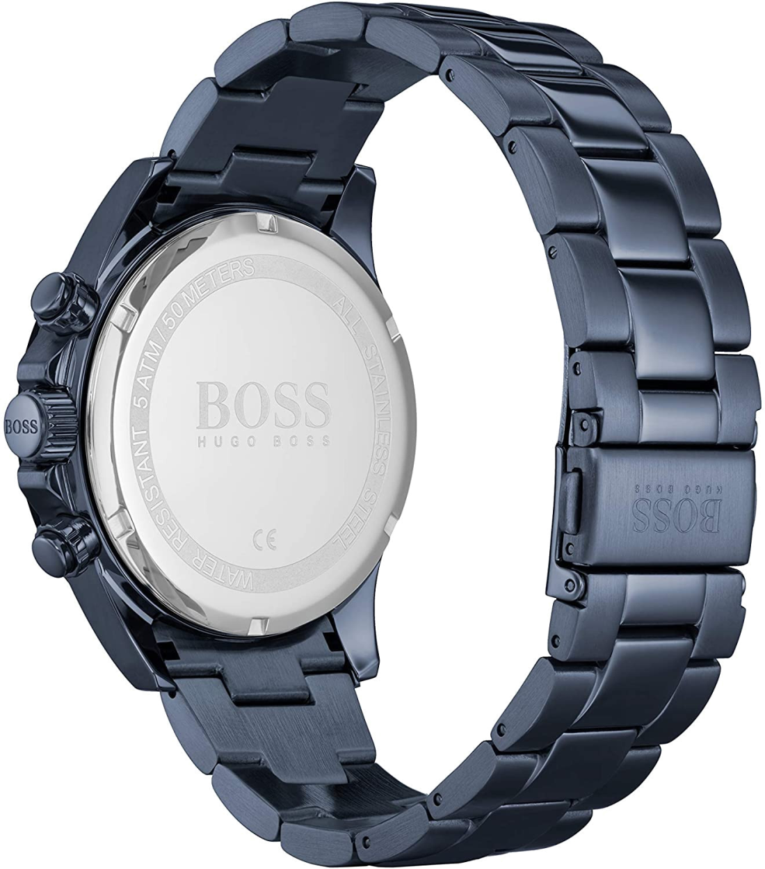 Montre Homme Hugo Boss 1513758 Chronographe Acier Cadran Bleu Nuit vue 3