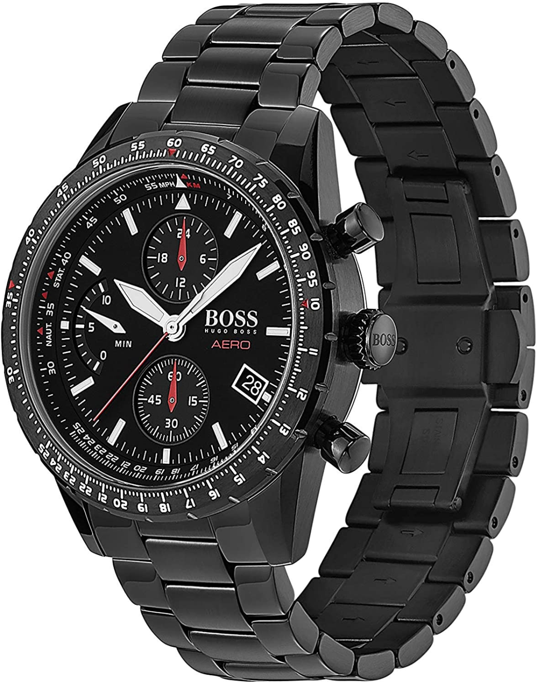 Montre Homme Hugo Boss 1513771 Chronographe Cadran et Bracelet Bleu vue 2