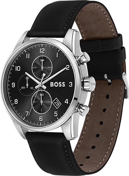 Montre Homme Hugo Boss Skymaster Sport Lux 1513782 Chronographe Cadran Noir vue 2
