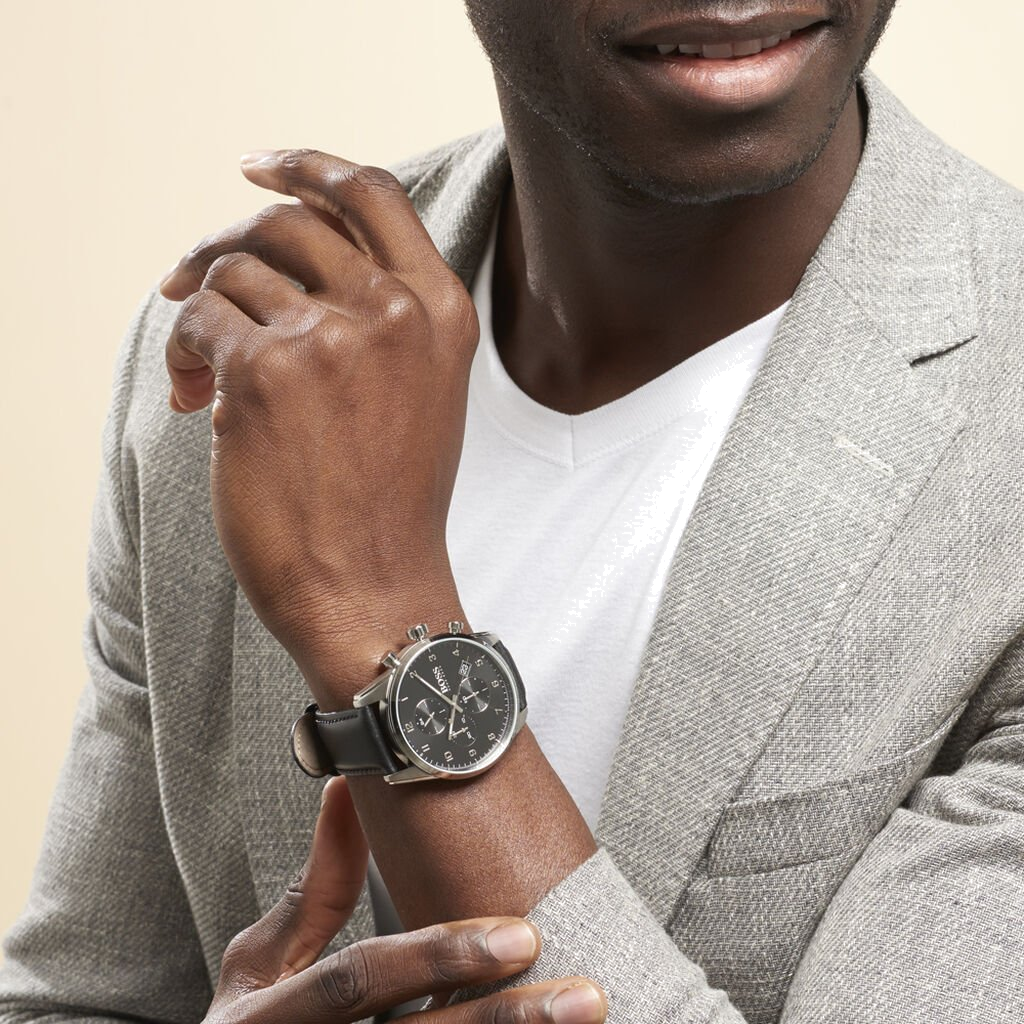 Montre Homme Hugo Boss Skymaster Sport Lux 1513782 Chronographe Cadran Noir vue 3