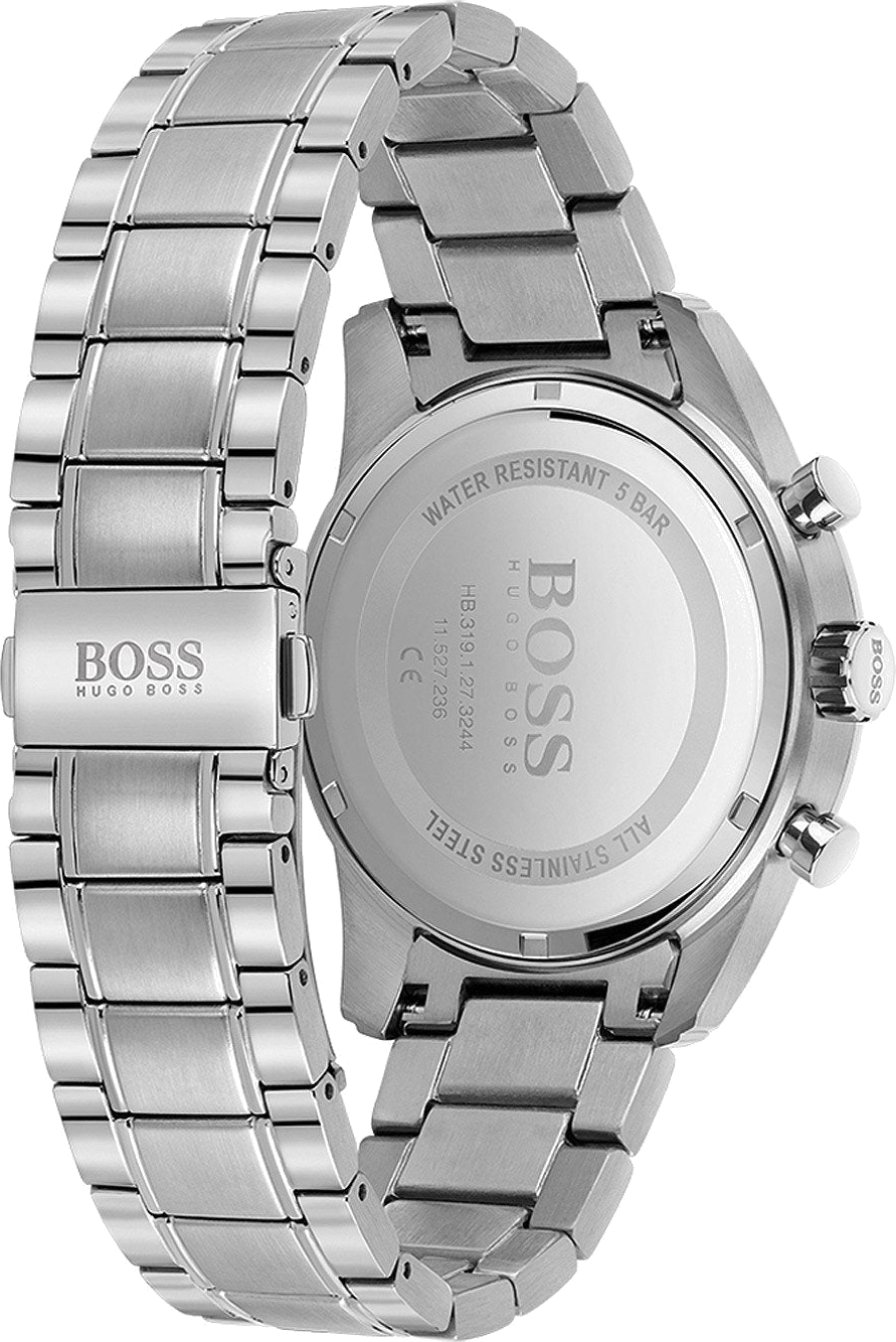 Montre Homme Hugo Boss Skymaster 1513784 Cadran Bleu Acier Inoxydable Chronographe vue 3