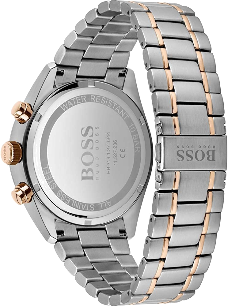 Montre Homme Hugo Boss Champion 1513819 Chronographe Bicolore Acier Argent et Doré vue 3