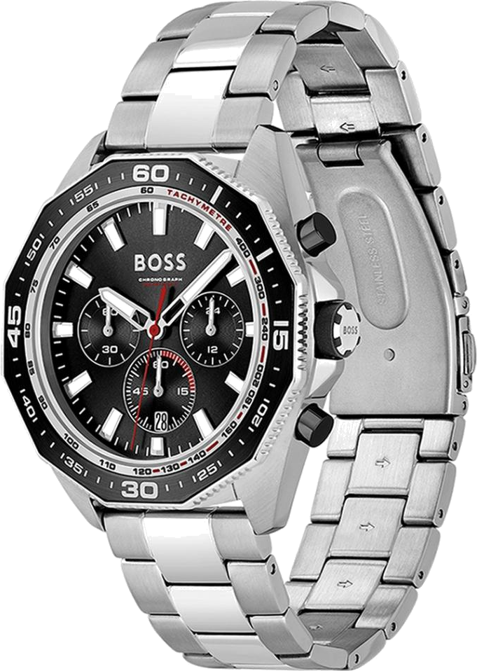 Montre Homme Hugo Boss Energy 1513971 - Cadran Noir Octogonal, Bracelet Acier vue 2