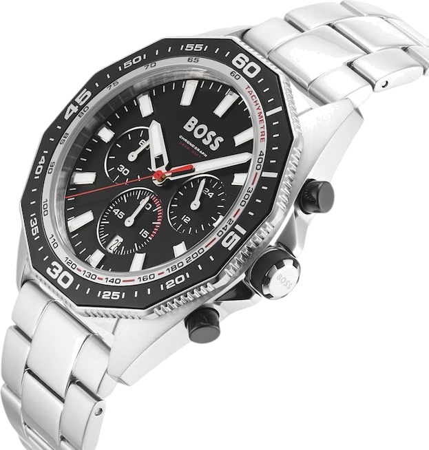 Montre Homme Hugo Boss Energy 1513971 - Cadran Noir Octogonal, Bracelet Acier vue 3