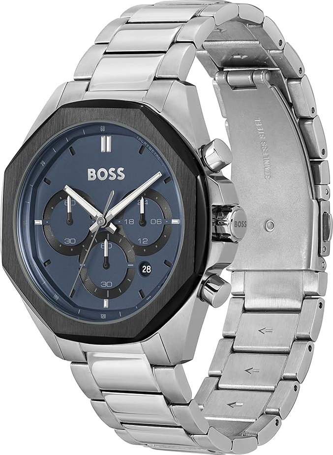 Montre Hugo Boss Cloud 1514015 pour Homme - Cadran Bleu, Bracelet Acier vue 2