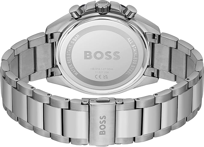 Montre Hugo Boss Cloud 1514015 pour Homme - Cadran Bleu, Bracelet Acier vue 3