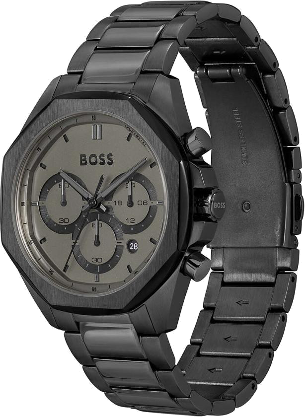Montre Homme Hugo Boss Cloud Black 1514016 - Cadran noir, bracelet acier inoxydable vue 2