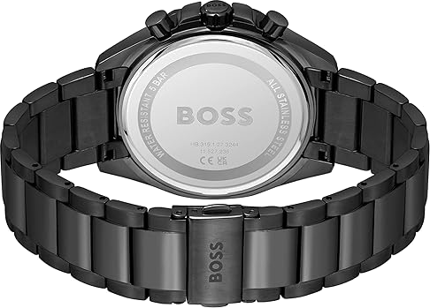 Montre Homme Hugo Boss Cloud Black 1514016 - Cadran noir, bracelet acier inoxydable vue 3