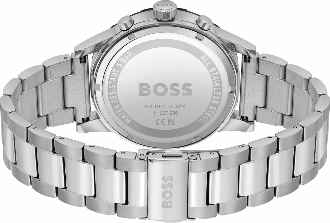 Montre Hugo Boss 1514032 Solgrade Homme, Cadran Noir et Bracelet Acier Inoxydable vue 3