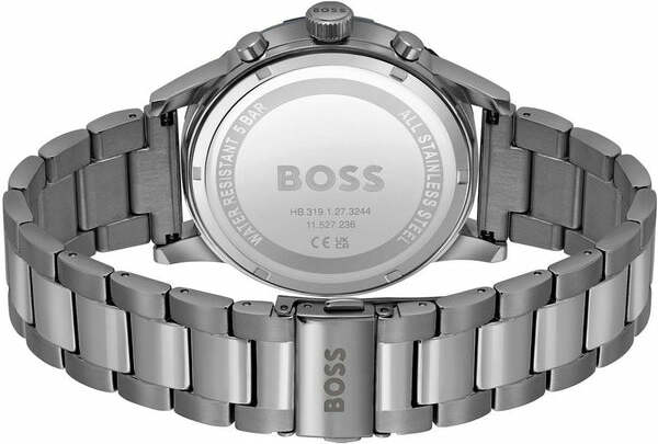 Montre Homme Hugo Boss 1514034 Solgrade Acier Gris Cadran Noir Multifonctions vue 3