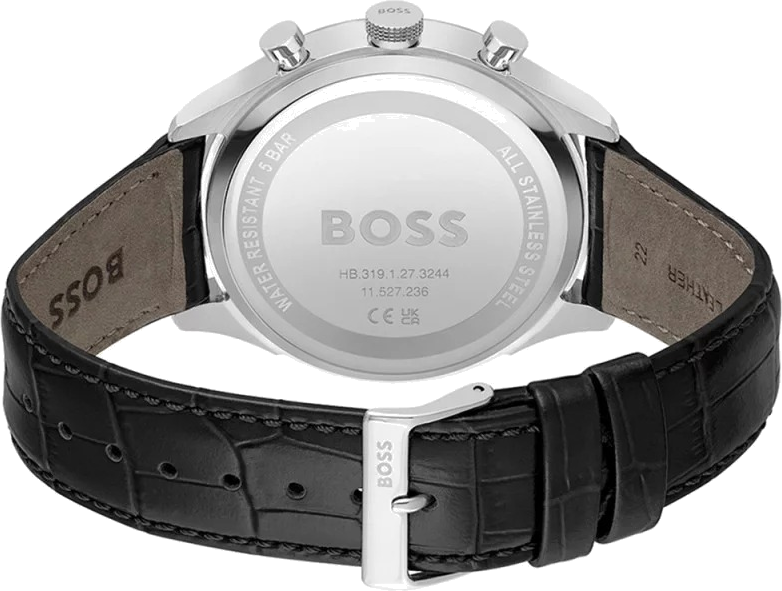 Montre Hugo Boss Sport Lux Gregor 1514049 bracelet en cuir noir vue 3