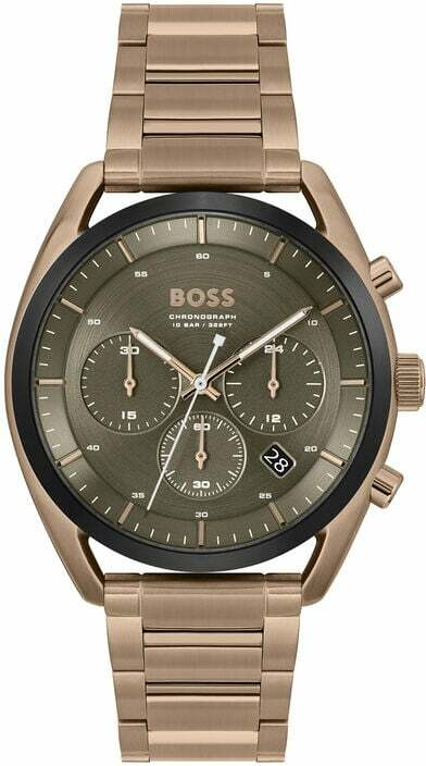 Montre Homme Hugo Boss 1514094 - Boîtier Acier Beige, Cadran Vert Kaki